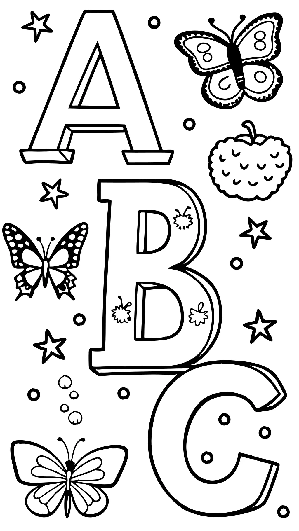 coloring pages of abc